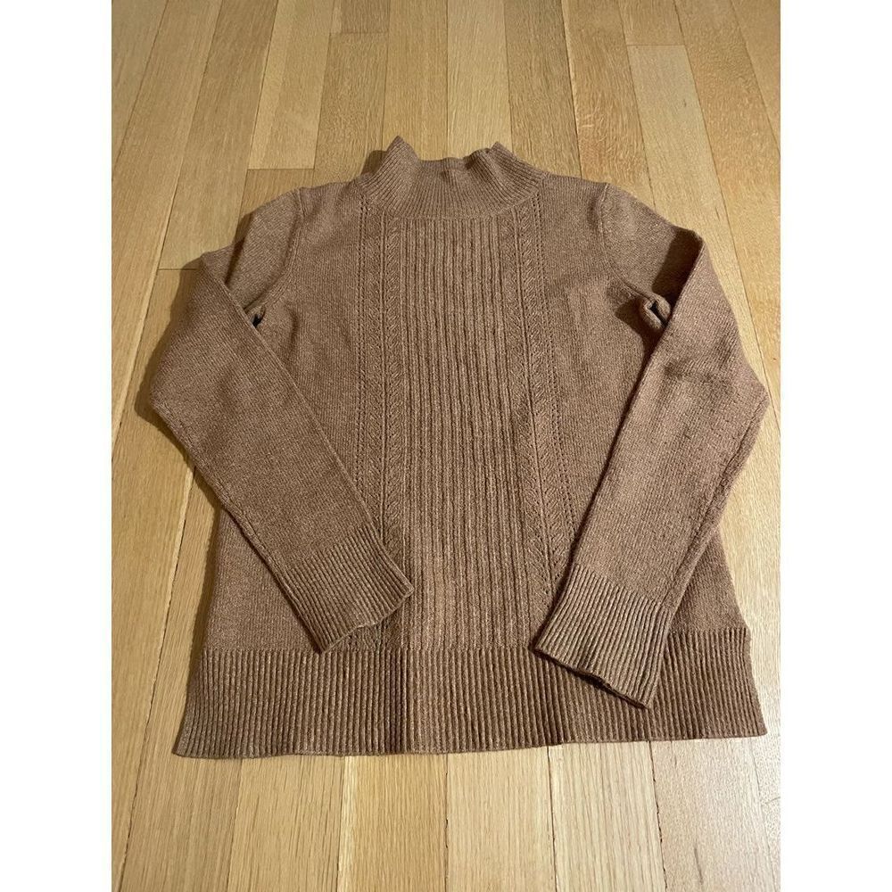 Old Navy Light Brown Knit Turtleneck Sweater